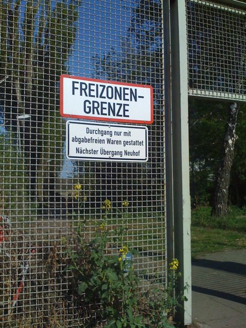 Freizonen-Grenze