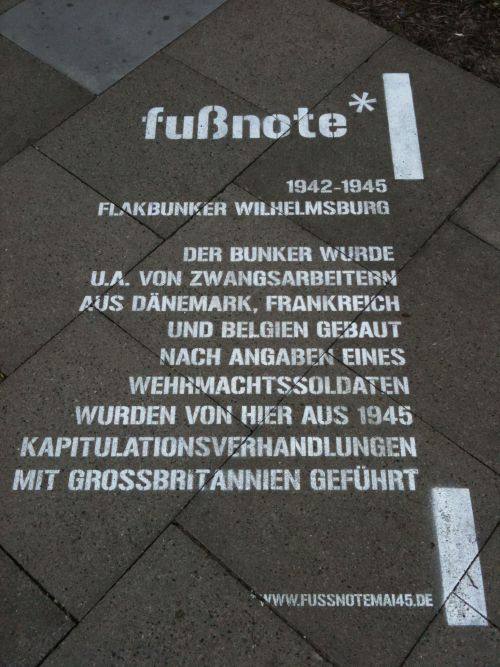 Fußnote Flakbunker Wilhelmsburg