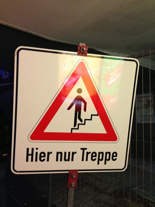 Hier nur Treppe