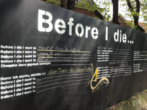 Before I die…