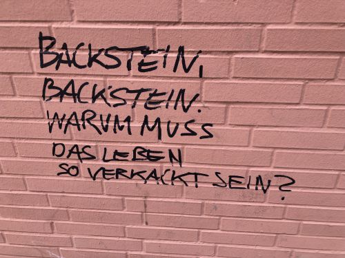 Backstein, Backstein.