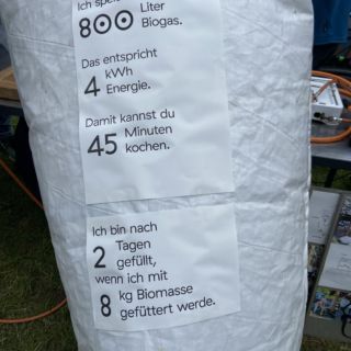 Biogas in Tüten