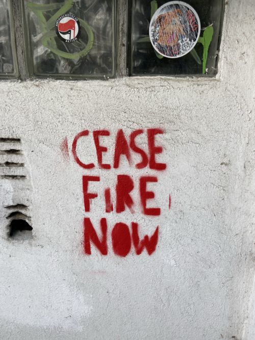 Cease fire now