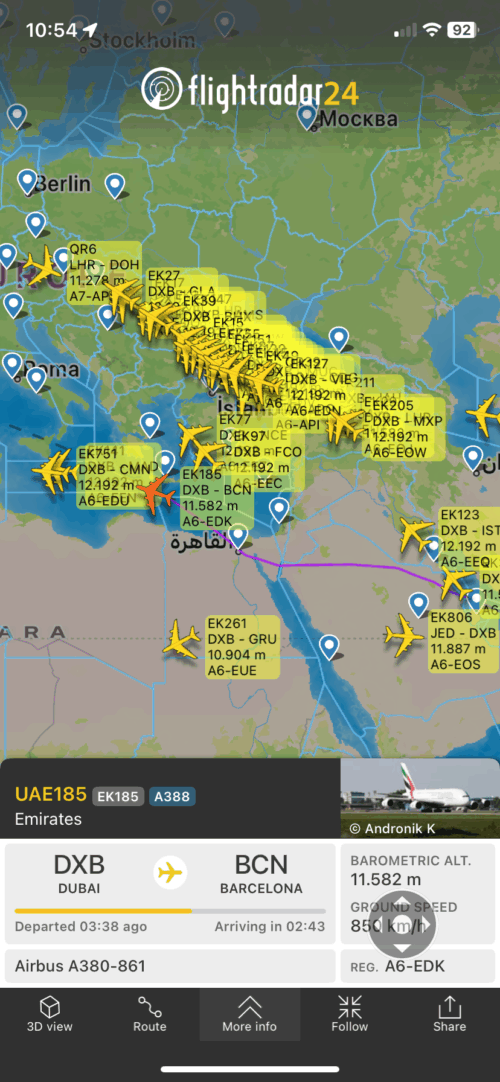 A380 Stau